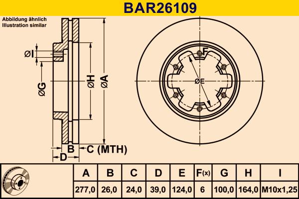 Barum BAR26109 - Bremžu diski autodraugiem.lv