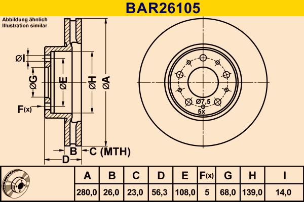 Barum BAR26105 - Bremžu diski autodraugiem.lv