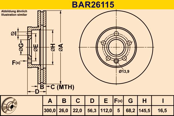 Barum BAR26115 - Bremžu diski autodraugiem.lv