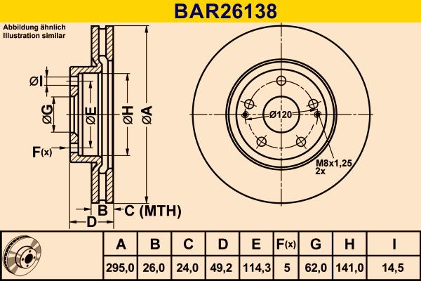 Barum BAR26138 - Bremžu diski autodraugiem.lv