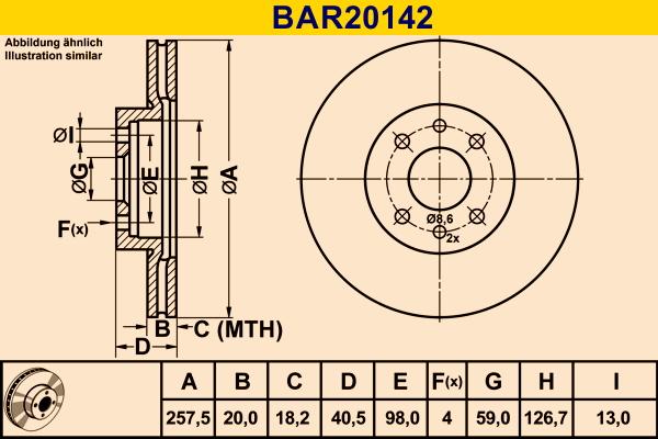 Barum BAR20142 - Bremžu diski autodraugiem.lv
