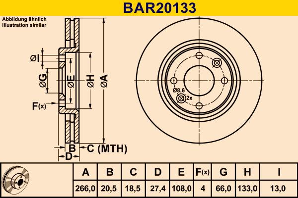 Barum BAR20133 - Bremžu diski autodraugiem.lv