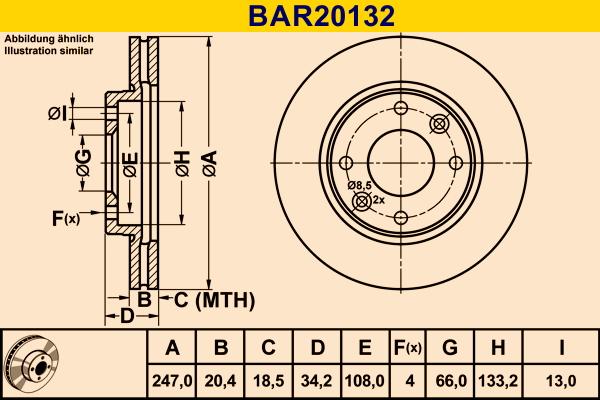 Barum BAR20132 - Bremžu diski autodraugiem.lv