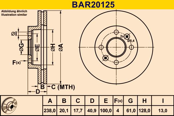 Barum BAR20125 - Bremžu diski autodraugiem.lv