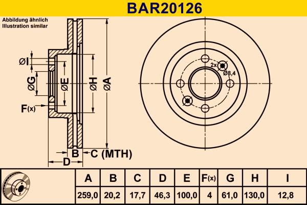 Barum BAR20126 - Bremžu diski autodraugiem.lv