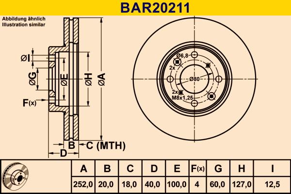 Barum BAR20211 - Bremžu diski autodraugiem.lv