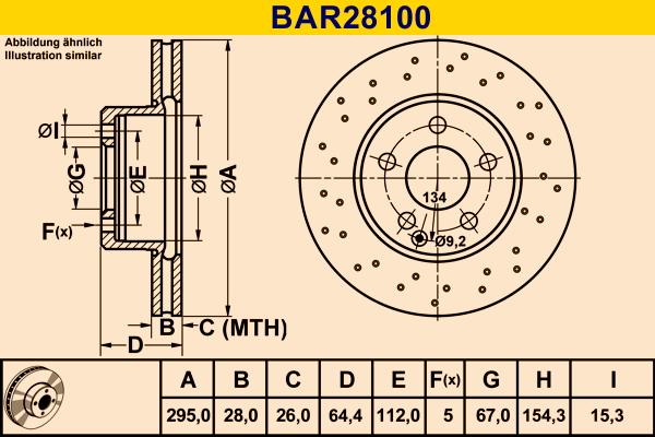 Barum BAR28100 - Bremžu diski autodraugiem.lv