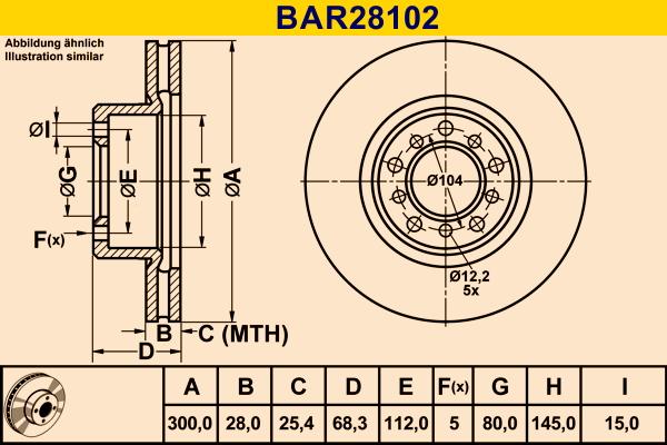 Barum BAR28102 - Bremžu diski autodraugiem.lv