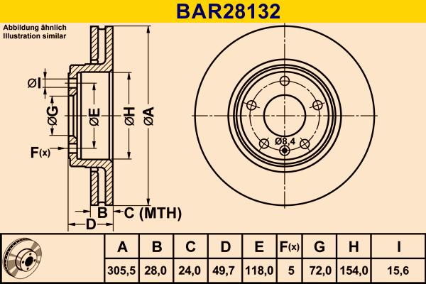 Barum BAR28132 - Bremžu diski autodraugiem.lv