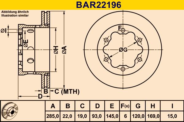 Barum BAR22196 - Bremžu diski autodraugiem.lv