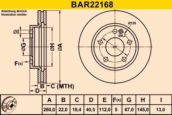 Barum BAR22168 - Bremžu diski autodraugiem.lv
