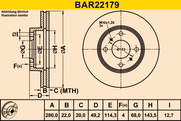 Barum BAR22179 - Bremžu diski autodraugiem.lv