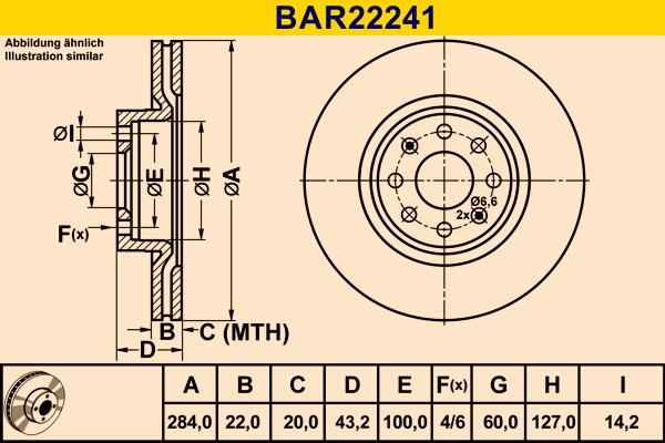 Barum BAR22241 - Bremžu diski autodraugiem.lv