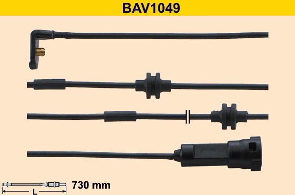 Barum BAV1049 - Indikators, Bremžu uzliku nodilums autodraugiem.lv