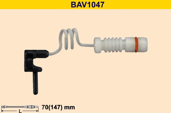 Barum BAV1047 - Indikators, Bremžu uzliku nodilums autodraugiem.lv