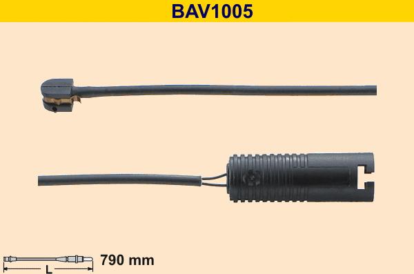 Barum BAV1005 - Indikators, Bremžu uzliku nodilums autodraugiem.lv