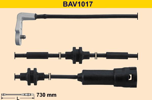 Barum BAV1017 - Indikators, Bremžu uzliku nodilums autodraugiem.lv