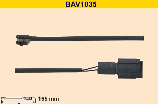 Barum BAV1035 - Indikators, Bremžu uzliku nodilums autodraugiem.lv