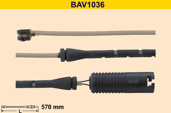 Barum BAV1036 - Indikators, Bremžu uzliku nodilums autodraugiem.lv