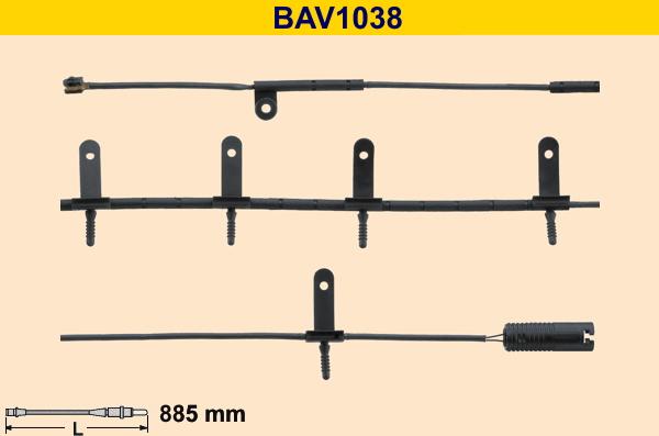 Barum BAV1038 - Indikators, Bremžu uzliku nodilums autodraugiem.lv