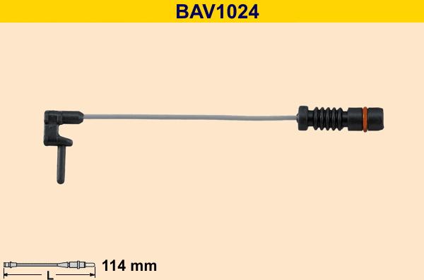 Barum BAV1024 - Indikators, Bremžu uzliku nodilums autodraugiem.lv
