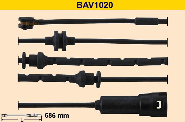 Barum BAV1020 - Indikators, Bremžu uzliku nodilums autodraugiem.lv