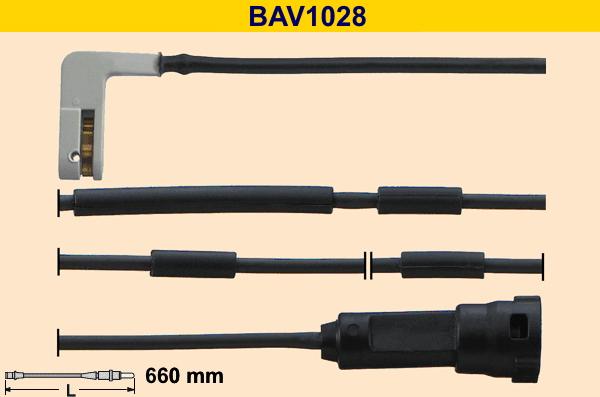 Barum BAV1028 - Indikators, Bremžu uzliku nodilums autodraugiem.lv