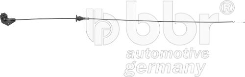 BBR Automotive 001-10-17602 - Motora pārsega slēdzenes trose autodraugiem.lv
