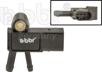 BBR Automotive 001-10-24416 - Devējs, Izplūdes gāzu spiediens autodraugiem.lv