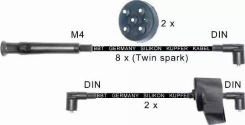 BBT ZK1010 - Augstsprieguma vadu komplekts autodraugiem.lv