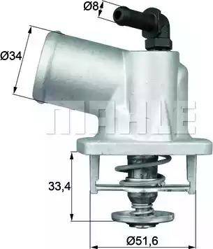 Behr TI 54 92D - Termostats, Dzesēšanas šķidrums autodraugiem.lv