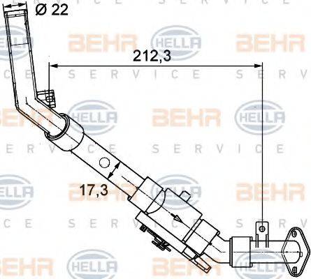 BEHR HELLA Service 9XL 351 328-031 - Dzesēšanas šķidruma regulēšanas vārsts autodraugiem.lv