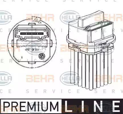 BEHR HELLA Service 5DS 351 320-011 - Regulators, Salona ventilators autodraugiem.lv