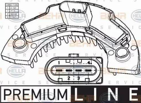 BEHR HELLA Service 5HL 351 029-101 - Regulators, Salona ventilators autodraugiem.lv