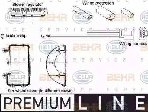 BEHR HELLA Service 5HL 351 320-801 - Regulators, Salona ventilators autodraugiem.lv