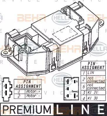 BEHR HELLA Service 5HL 351 321-521 - Regulators, Salona ventilators autodraugiem.lv