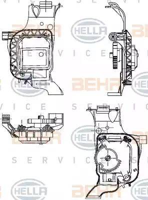 BEHR HELLA Service 6NW 351 344-031 - Regulēšanas elements, Jaucējkrāns autodraugiem.lv