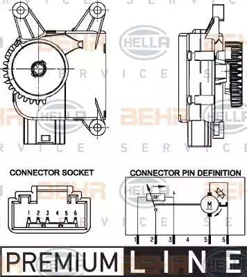 BEHR HELLA Service 6NW 351 344-021 - Regulēšanas elements, Jaucējkrāns autodraugiem.lv