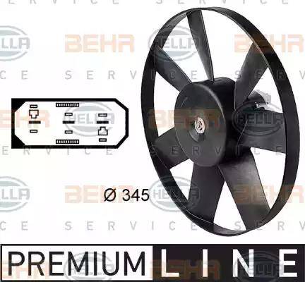 BEHR HELLA Service 8EW 009 144-451 - Ventilators, Motora dzesēšanas sistēma autodraugiem.lv