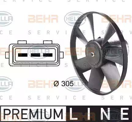 BEHR HELLA Service 8EW 009 144-471 - Ventilators, Motora dzesēšanas sistēma autodraugiem.lv