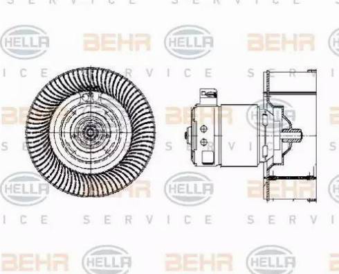 BEHR HELLA Service 8EW 009 158-041 - Salona ventilators autodraugiem.lv