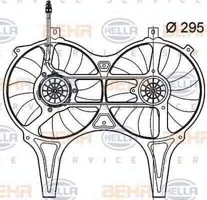 BEHR HELLA Service 8EW 009 158-734 - Ventilators, Motora dzesēšanas sistēma autodraugiem.lv