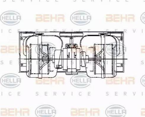 BEHR HELLA Service 8EW 009 157-661 - Salona ventilators autodraugiem.lv