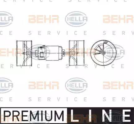 BEHR HELLA Service 8EW 009 160-491 - Salona ventilators autodraugiem.lv