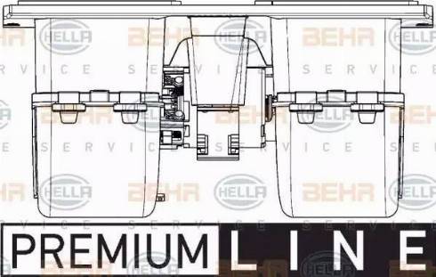 BEHR HELLA Service 8EW 351 044-631 - Salona ventilators autodraugiem.lv