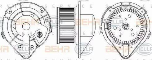 BEHR HELLA Service 8EW 351 044-371 - Salona ventilators autodraugiem.lv