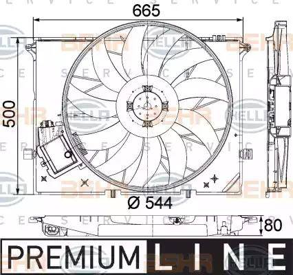 BEHR HELLA Service 8EW 351 040-091 - Ventilators, Motora dzesēšanas sistēma autodraugiem.lv