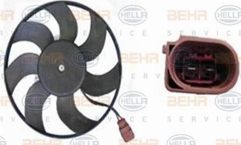 BEHR HELLA Service 8EW 351 040-064 - Ventilators, Motora dzesēšanas sistēma autodraugiem.lv