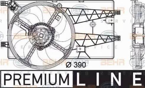 BEHR HELLA Service 8EW 351 040-311 - Ventilators, Motora dzesēšanas sistēma autodraugiem.lv