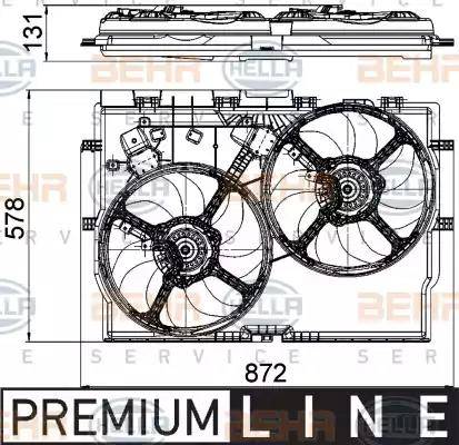 BEHR HELLA Service 8EW 351 041-441 - Ventilators, Motora dzesēšanas sistēma autodraugiem.lv